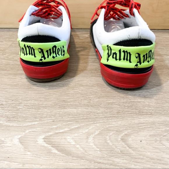 Palm Angels Multicolor Flames Low Top Sneakers 41 - Picture 10 of 14